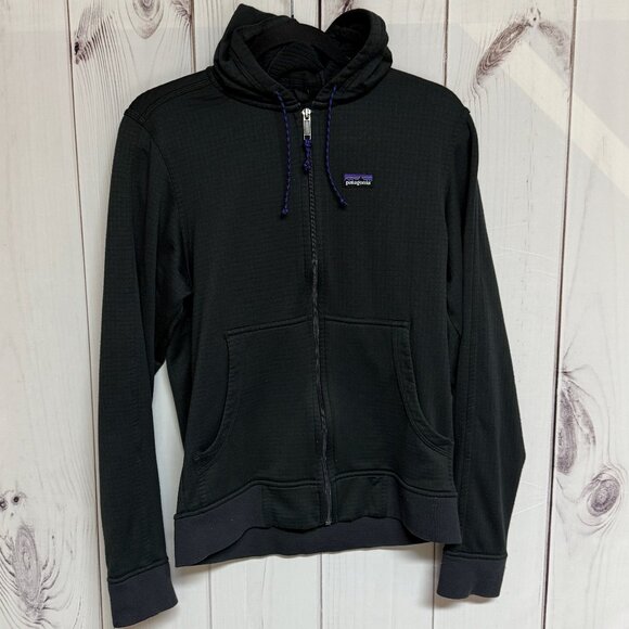 Patagonia Men’s Upslope Full-Zip Hoody Black Small Good Condition - Picture 1 of 8